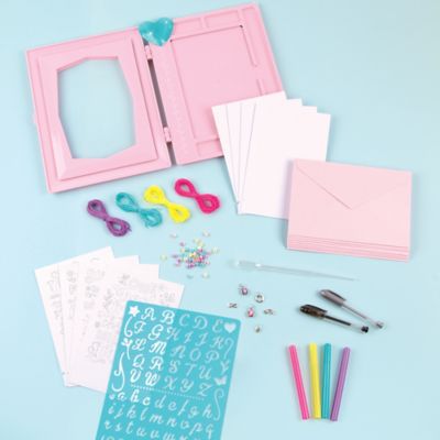 Image showing  DIY Jewelry & Art Gift Station - Create 8 Bracelets & Cards, 76 Piece Kit, 1518