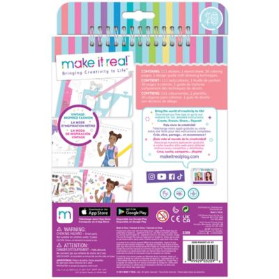 Image showing  Fashion Design Sketchbook Blooming Vibes, Includes 121 Stickers and Stencils