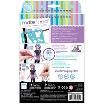 Image showing  Fashion Design Sketchbook Pastel Pop! - Includes 105 Stickers & Stencils, 3205