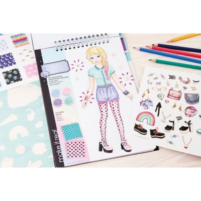 Image showing  Fashion Design Sketchbook Pastel Pop! - Includes 105 Stickers & Stencils, 3205