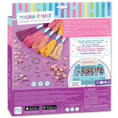 Image showing  Macrame Friendship Bracelets Kit, Create Unique Cord Charm Bracelets, 114 pc.