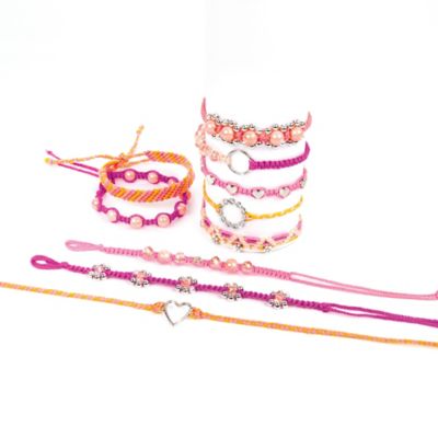 Image showing  Macrame Friendship Bracelets Kit, Create Unique Cord Charm Bracelets, 114 pc.
