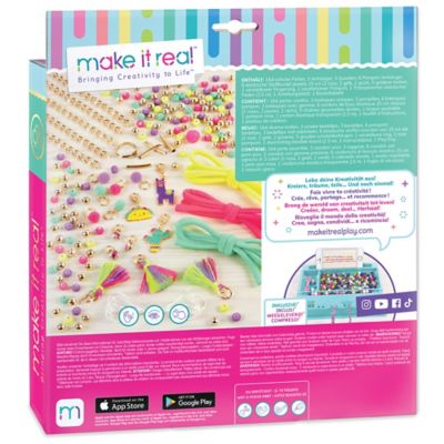 Image showing  Neo-Brite Chains and Charms Kit, Create 10 Unique Cord and Tassel Charm Bracelets, 195 pc.