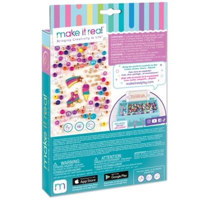 Image showing  Rainbow Dream Jewelry Kit - Create 3 Unique Charm Bracelets & a Ring, 123 Pieces, 1204