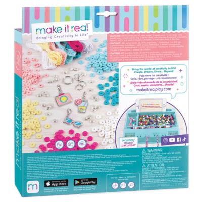 Image showing  Make It Real Summer Vibes Heishi Bead Set - Create 5 Unique Cord Charm Bracelets, 531 Pieces, 1317