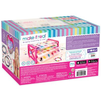 Image showing  Make It Real Ultimate Bead Studio, Includes Beads Cord and Jump Rings, 2,733 pc.