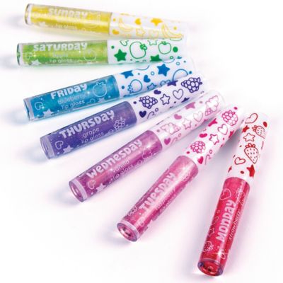Image showing 5 th 3C4G Three Cheers For Girls 7 Days Glitter Lip Gloss - 7 pc. Wand Fruit Flavored Set, Make It Real