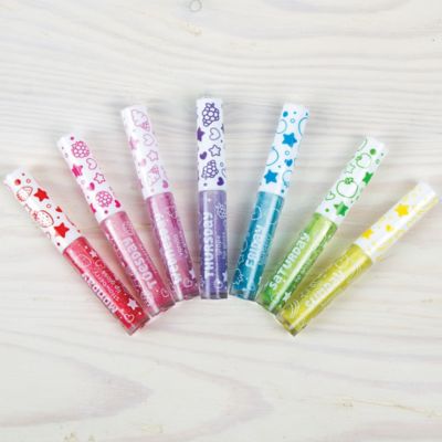 Image showing 7 th 3C4G Three Cheers For Girls 7 Days Glitter Lip Gloss - 7 pc. Wand Fruit Flavored Set, Make It Real