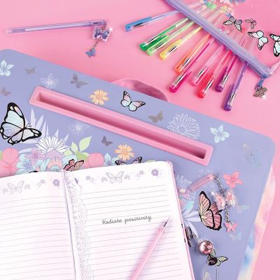 Image showing  Butterfly Lap Desk - Purple Pastels & Butterflies, Make It Real, Tweens & Girls, 18023