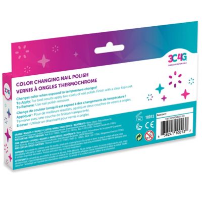 Image showing  Color Changing Nail Polish Set, Temperature Changing Shades, Make It Real, 5 Bottles