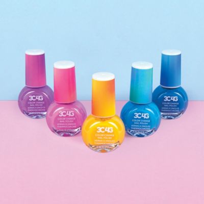Image showing  Color Changing Nail Polish Set, Temperature Changing Shades, Make It Real, 5 Bottles