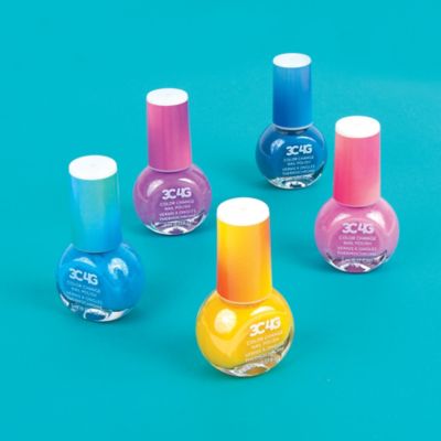 Image showing  Color Changing Nail Polish Set, Temperature Changing Shades, Make It Real, 5 Bottles