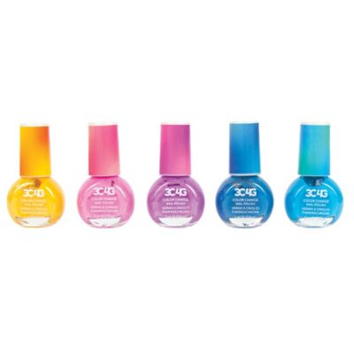 Image showing 8 th 3C4G Three Cheers For Girls Color Changing Nail Polish Set, Temperature Changing Shades, Make It Real, 5 Bottles
