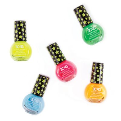 Image showing  Glow in the Dark Nail Polish Set, 5 Bottles, Make It Real