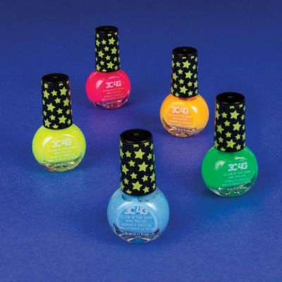 Image showing  Glow in the Dark Nail Polish Set, 5 Bottles, Make It Real