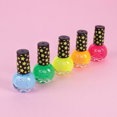 Image showing 6 th 3C4G Three Cheers For Girls Glow in the Dark Nail Polish Set, 5 Bottles, Make It Real