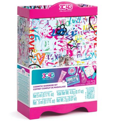 3C4G Three Cheers For Girls Graffiti Cosmetic Wardrobe Kit, Make It Real, Tweens and Girls, Lips, Nails and Face