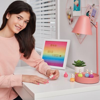 Image showing  Neon Nail Polish Set, 5 Bottles, Teens Tweens and Girls, Non-Toxic Long-Lasting Polish