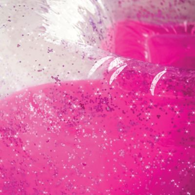 Image showing  Pink Glitter Confetti Inflatable Chair - Pink & Sparkle, Make It Real, Teens Tweens & Girls