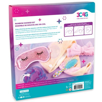 Image showing  Rainbow Shower Set - 5 pc. Set, Make It Real, Teens Tweens & Girls, Self-Care Set, 10001