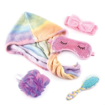 Image showing  Rainbow Shower Set - 5 pc. Set, Make It Real, Teens Tweens & Girls, Self-Care Set, 10001