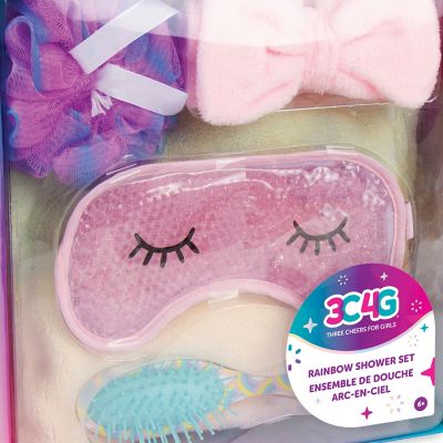 Image showing 7 th 3C4G Three Cheers For Girls Rainbow Shower Set - 5 pc. Set, Make It Real, Teens Tweens & Girls, Self-Care Set, 10001