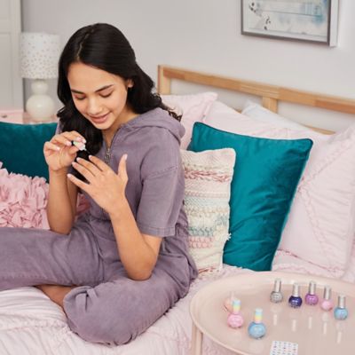 Image showing 6 th 3C4G Three Cheers For Girls Unicorn Shimmer Trio Nail Polish Set - 3 Bottles with Nail Stickers, Make It Real, Tweens & Girls