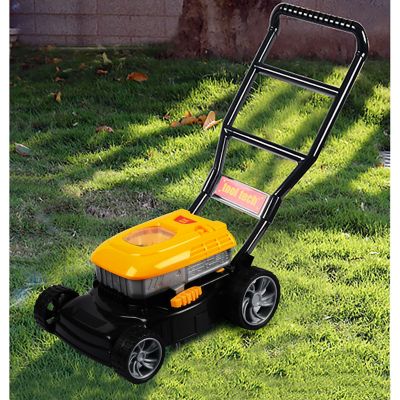 Image showing  Electronic Children's Pretend Play Lawn Mower, Outdoor Toys, Yard Work, Battery Powered, Ages 3+
