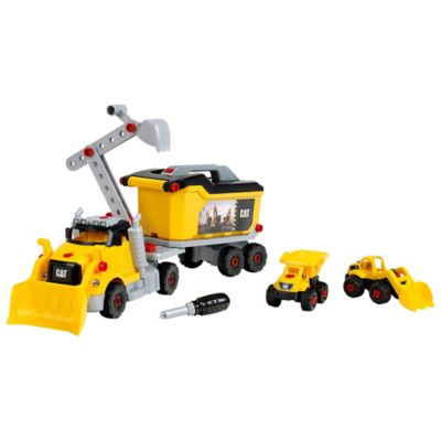 Caterpillar Screw Truck 4-in-1 Set - Theo Klein 23 pc. Assembly Construction Toy with Toolbox, Toys for Children Aged 3+