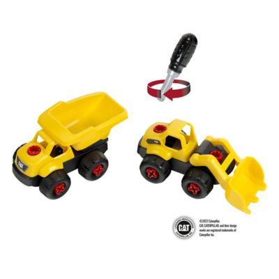 Image showing 5 th Caterpillar 23 pc. Screw Truck 4-in-1 Playset, Theo Klein, Assembly Construction Toy with Toolbox, Ages 3+