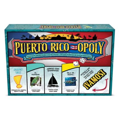 Late For the Sky Puerto Rico-Opoly Classic Board Game with a Puerto-Rico Twist, 2-6 Players