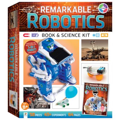 Curious Universe Remarkable Robotics - Book & Science Kit - Stem Educational Kit, Build Robots