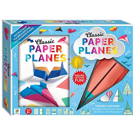 Hinkler Classic Paper Planes Kit - Paper Plane Making Kits for Kids, Includes 25 Sheets of Paper & Instruction Book, 9.78E+12