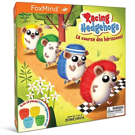 FoxMind Games Racing Hedgehogs - Foxmind Games, Granna, Family Logical Thinking & Math Boardgame, 3-5 Players, 30 Mins, Ages 6+