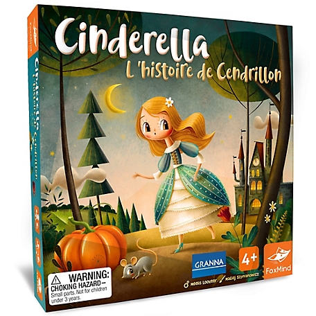 FoxMind Games Cinderella - Foxmind Games, Granna Fairytale Series, Tile-Laying Boardgame, 1-4 Players, 20 Mins, Ages 4+