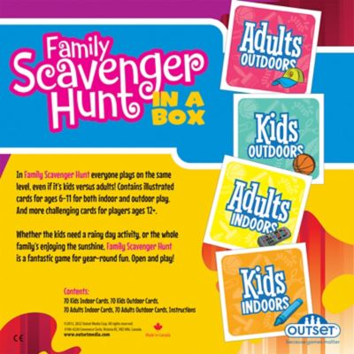 Image showing  Family Scavenger Hunt in a Box - Updated Version, Outset Media, 2+ Players, Kids & Adults Ages 6+, 11179