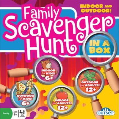 Image showing  Family Scavenger Hunt in a Box - Updated Version, Outset Media, 2+ Players, Kids & Adults Ages 6+, 11179