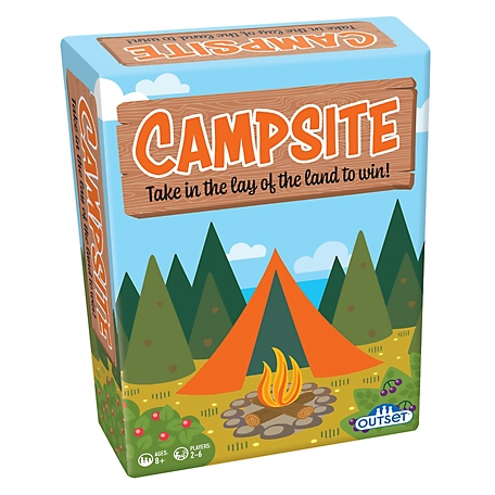 Outset Media Campsite - Simple Strategy Tile Laying Board Game, Outset Media, for 2-6 Players, Ages 8+, 13402