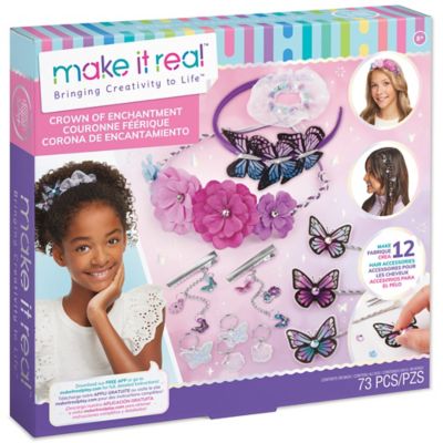 Make It Real Crown of Enchantment - DIY Jewelry Kit, Create Up to 12 Eye-Catching Charm Hair Accessories, 1421