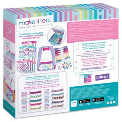 Image showing 1 th Make It Real Friendship Bracelet Maker, Create 20 Bracelets, Deluxe Friendship Bracelets Made Easy
