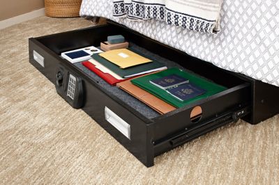 Image showing  Electronic Lock Under Bed Safe, Large, 40 in. x 22 in. x 6 in.