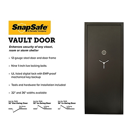 SnapSafe Vault Door (32 in. x 80 in.), 75416