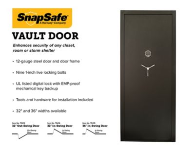 SnapSafe Vault Door (32 in. x 80 in.) Outswing, 75419