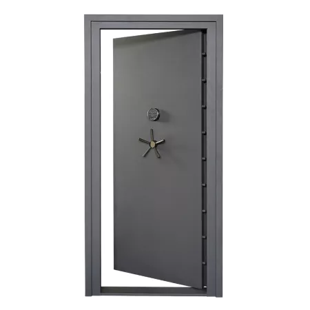 SnapSafe Electronic Lock Premium Vault Door 36 in x 80 in Dark Gray Gun Safes