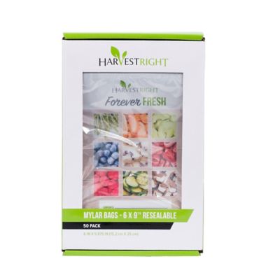 Image showing  Resealable Mylar Bag, 6 in. x 9.75 in., 50-Pack