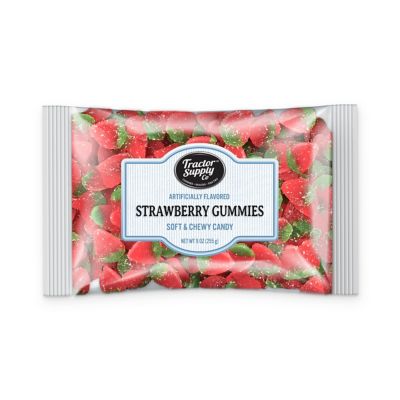 Tractor Supply Strawberry Gummies, 9 oz.