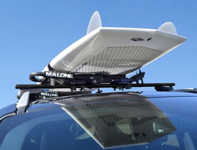 Image showing  165 lb. Capacity Airflow2 50 in. Aluminum Aero Cross Rail System Roof Rack with Raised Side Rails, Black