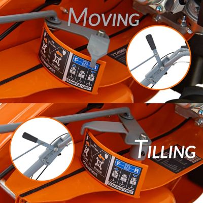 Image showing 7 th YARDMAX 18 in. 209 cc Gas OHV Engine Rear Tine Tiller with Dual Rotating Tilling