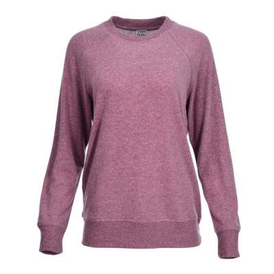 Como Vintage Women's Crew Neck Long-Sleeve Hacci Pullover