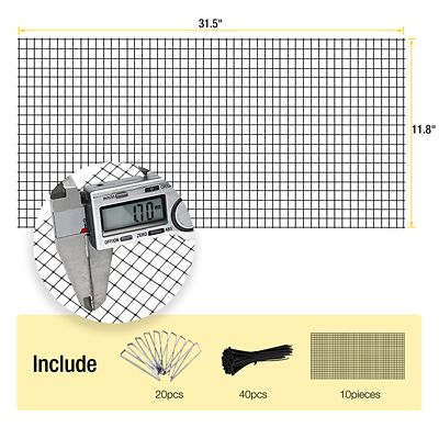 Image showing 5 th Aivituvin Bottom Extension Wire Mesh for Chicken Coops, 14 pc., AIR84